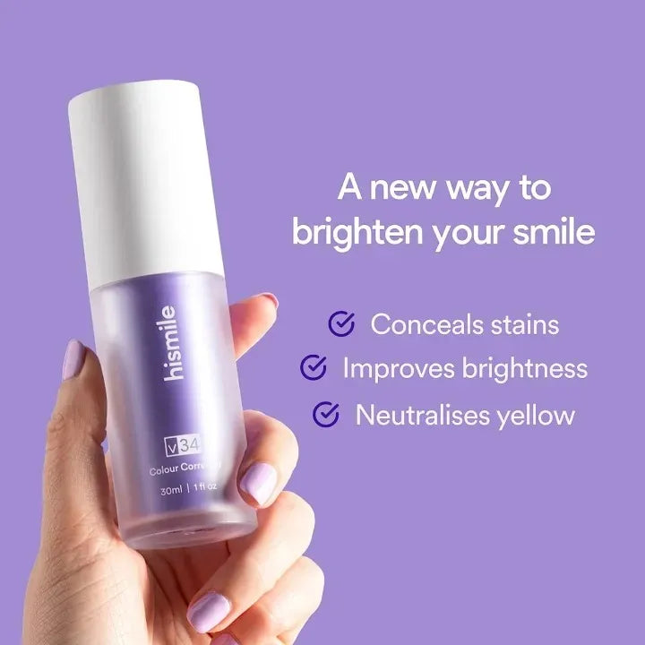 V34 Purple Teeth Whitening Serum