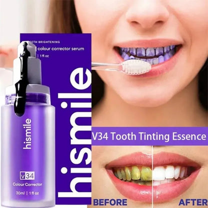 V34 Purple Teeth Whitening Serum